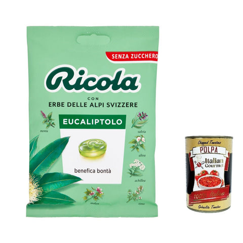 Ricola Eucaliptolo bonbon Eukalyptol und Menthol erfrischend ohne zucker 3x70g Original italienisch Getränk