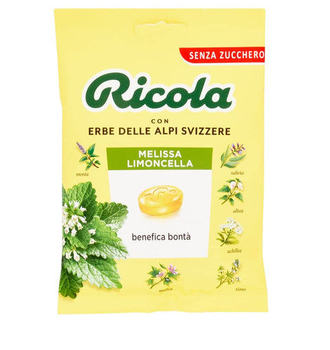 Ricola Melissa Limoncella bonbon mit Zitrone und Menthol ohne zucker 70g 6x Original italienisch