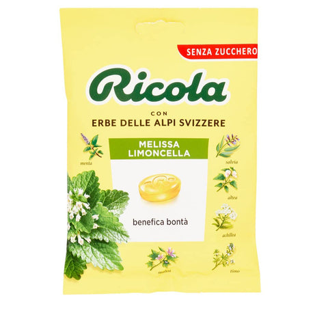 Ricola Melissa Limoncella bonbon mit Zitrone und Menthol ohne zucker 70g 6x Original italienisch