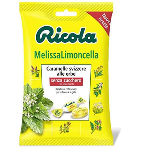 Ricola Pfefferminz- & Mentholbonbons Ricola Melissa Limoncella bonbon mit Zitrone und Menthol ohne zucker 70 g Pfefferminz- & Mentholbonbons italienisch Original 7610700601327