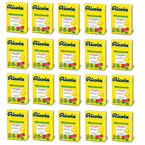 Ricola Sortimentpackungen Ricola Lemon Mint Suikervrij 20 x 50 gram italienisch Original 7610700015919