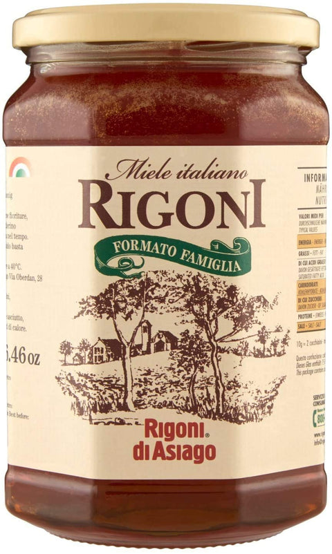 Rigoni di Asiago Miele Italiano Formato Famiglia Honig Familienformat Einmachglas 100% Italienisches Produkt Italienische Imkers Bienenstockprodukte 750 g 3x