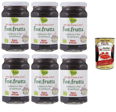Rigoni di asiago Fiordifrutta sambuco e fiori di sambuco Holunder und Holunderblüten 6x250g Original italienisch Zutat