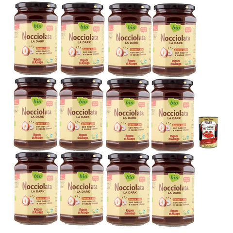 Rigoni di asiago Kokosmilch & -creme Rigoni di asiago Nocciolata La Dark Milchfrei Haselnusscreme ohne Palmöl Nuss Nougat Creme ohne Palmöl Leckerer Brotaufstrich Vegan 12x650 g italienisch 8052575090186