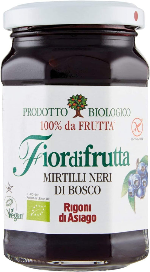 Rigoni di Asiago Fiordifrutta Italienisch Frutti di Bosco Beeren Marmelade Marmelade BIO 250g 12x Original italienisch