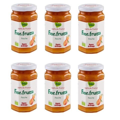 Rigoni di Asiago Fiordifrutta Pfirsich BIO Fruchtaufstrich Konfitüre 250 g Konfitüren italienisch Original