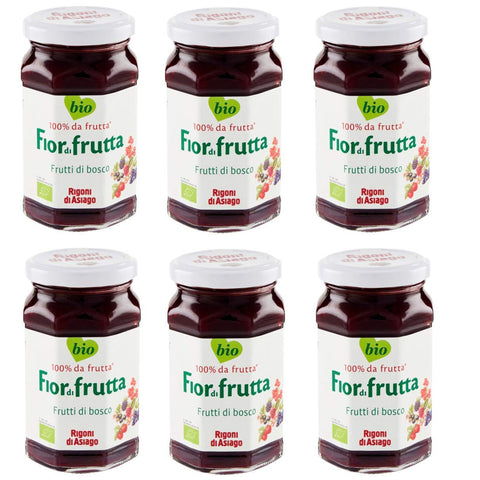 Rigoni di asiago Fiordifrutta Waldfrüchte BIO Brotaufstriche Konfitüre 6x 250g Original italienisch