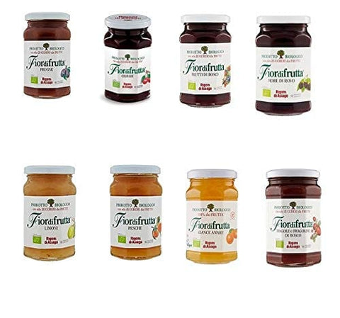 Rigoni di Asiago Testpaket Fiordifrutta BIO Brotaufstriche Konfitüre 8 x 250 g Konfitüren italienisch Original