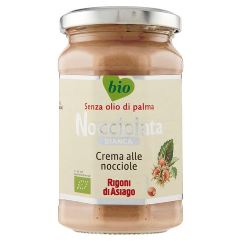 Rigoni di Asiago Schokoladenaufstrich Rigoni di Asiago BIO Nocciolata Bianca White Schokolade 270 g Brotaufstrich Haselnuss Hazelnut spread cream 8001505002768
