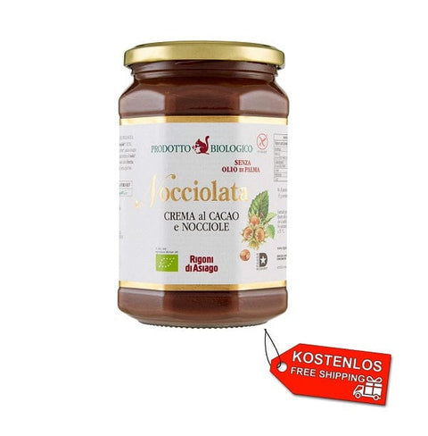 Rigoni di Asiago Streichfähige Creme 6x Rigoni di Asiago Nocciolata Bio glutenfreie Kakao und Haselnusscreme 650g 8052575090148