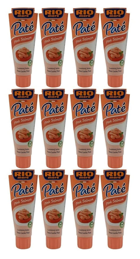 Rio Mare Aufstriche & Dips 12x Rio Mare Patè Salmone Rosa Lachs Thunfischcreme 100g Streichfähige Lachscreme Aufstrich 8004030070004