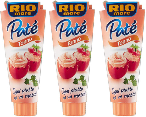 Rio Mare Paté Tonno Thunfischcreme Brotaufstrich Streichfähiges snack 3x100g Original italienisch Gebäck