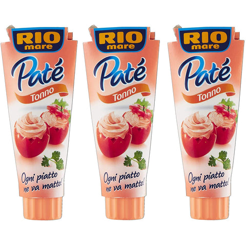 Rio Mare Paté Tonno Thunfischcreme Brotaufstrich Streichfähiges snack 3x100g Original italienisch Gebäck