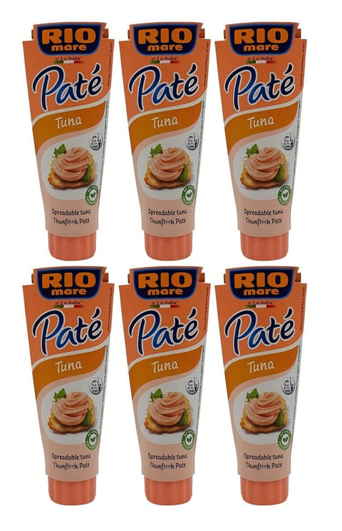 Rio Mare Brotaufstriche & Dips 6x Rio Mare Pate patè Tonno Thunfischcreme 100g Brotaufstrich Streichfähiges 8004030069008