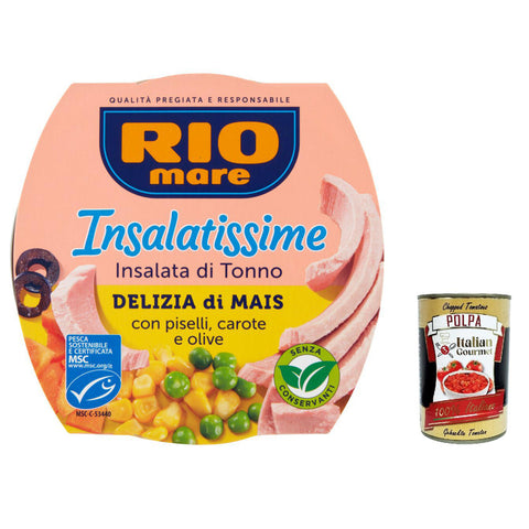 Rio Mare Tonno Insalatissime Delizia Mais e Tonno Mais und Thunfisch 12x160g Original italienisch Feinkost