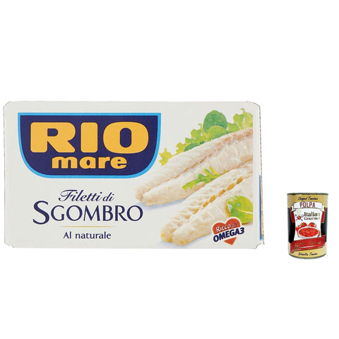 Rio Mare Makrelenfilets in Salzlake 125 g 6x italienisch Original Pastasauce + kostenlos polpa 400 g