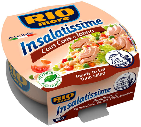 Rio Mare Fertiggerichte Rio Mare Insalatissime Cous und Thunfisch, 160 g 8004030860001