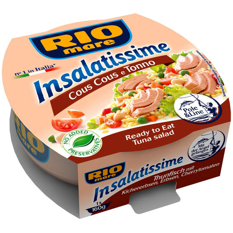 Rio Mare Insalatissime Cous und Thunfisch, 160 g Fertiggerichte italienisch Original