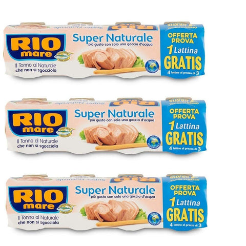 Rio Mare Super Naturale Tonno Thunfisch Natürlichen 12x56g Original italienisch Feinkost