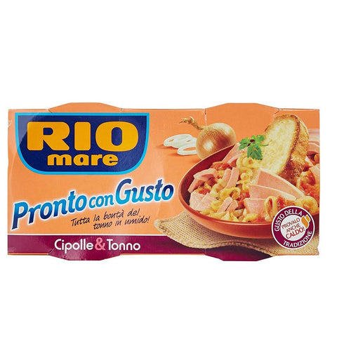 Rio Mare Tonno e Cipolle fertiggerichte Thunfisch und Zwiebel 2x160 g Instant food Fleisch, Geflügel & Wild italienisch Original