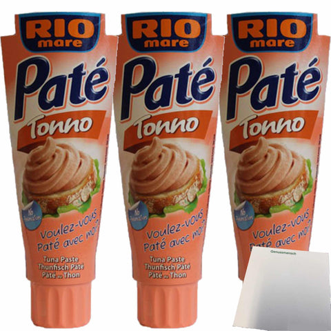 Rio Mare Fleisch, Geflügel & Wild 3x Rio mare Thunfisch Paté 'Tonno', 100 g 8004030069046