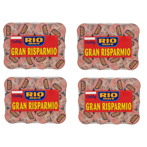Rio Mare Tonno all'Olio di Oliva Thunfisch in Olivenöl 48x80g Original italienisch Feinkost