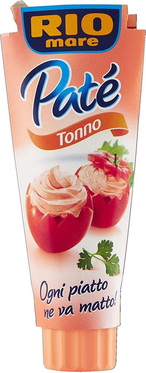 Rio Mare Fleisch, Geflügel & Wild 6x Rio Mare Pate patè Tonno Thunfischcreme 100g Brotaufstrich Streichfähiges + Italian Gourmet polpa 400g 8004030069008