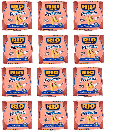 Rio Mare Fleisch, Geflügel & Wild 6x Rio Mare Per Pasta Puttanesca Thunfisch in Olivenöl mit Gemüse 2x 160g 8004030353114