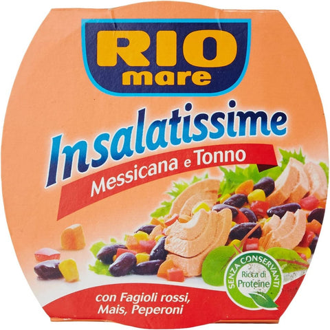 Rio Mare Fleisch, Geflügel & Wild Rio Mare Tonno Insalatissime Messicana Thunfisch rote Bohnen, Mais & Paprika 3x Original italienisch