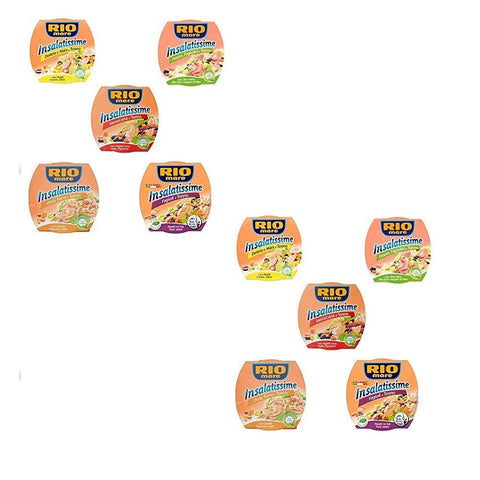 Rio Mare Fleisch, Geflügel & Wild TESTPAKET Rio Mare Insalatissime Thunfisch in Olivenöl Thunfischsalate 10 x 160g 8004030840010