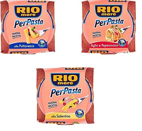 Rio Mare TESTPAKET Rio Mare Per Pasta Thunfisch in Olivenöl gewürz für pasta ( 3 x 160g italienisch Original