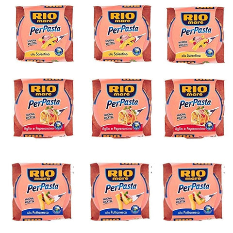 Rio Mare TESTPAKET Rio Mare Per Pasta Thunfisch in Olivenöl gewürz für pasta ( 9 x 160g italienisch Original