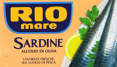 Rio mare Koch- & Backzutaten 3x Rio Mare filetti di sardine 120 gr Sardinen in Olivenöl ohne Knochen 8004030010000