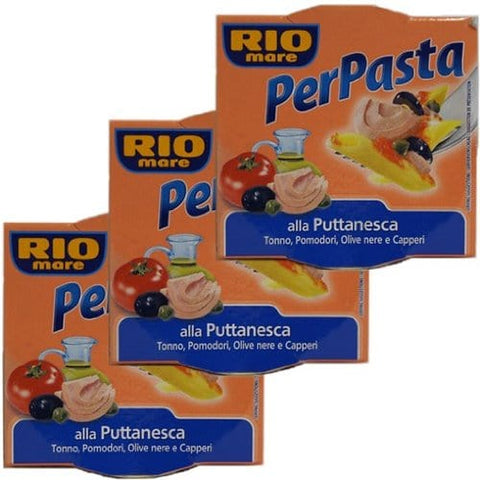 Rio Mare Kurze Pasta 3x Rio mare Per Pasta 'alla Puttanesca', 160 g 8004030017078