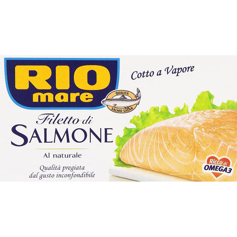 Rio Mare Filetto di Salmone cotto a vapore al naturale Gedämpftes Lachsfilet reich an Omega 3 3x150g Original italienisch