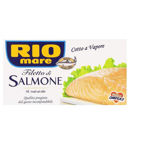 Rio Mare Filetto di Salmone cotto a vapore al naturale Gedämpftes Lachsfilet reich an Omega 3 6x150g Original italienisch