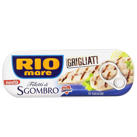 Rio Mare Filetti di Sgombro Grigliato al Naturale Gegrillte Makrelenfilets 120 g reich an Omega 3 italienisch Original