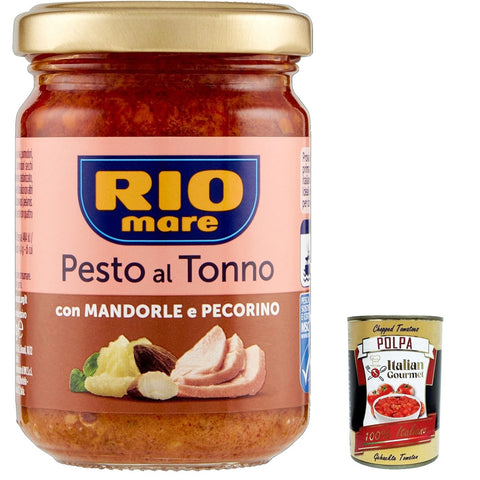 Rio Mare Pesto al Tonno con Mandorle e Pecorino, Thunfischpesto kochsauce mit Mandeln und Pecorino 130 g italienisch Original