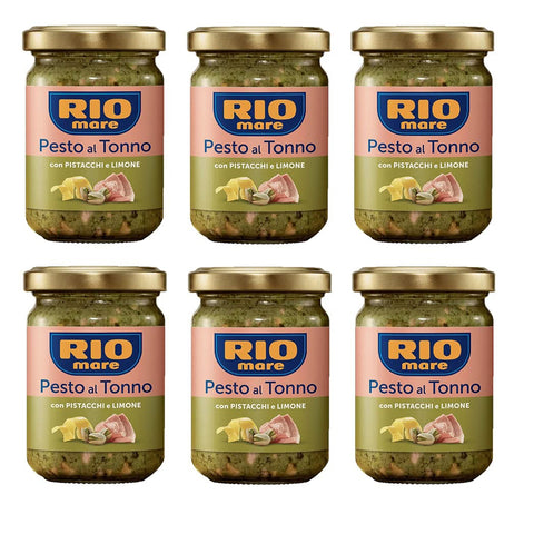 Rio Mare Pesto al Tonno con Pistacchi e Limone Thunfischpesto mit Pistazien und Zitrone 6x130g Original italienisch