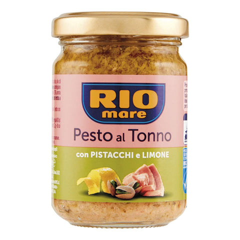 Rio Mare Pesto al Tonno con Pistacchi e Limone Thunfischpesto mit Pistazien und Zitrone 130g Original italienisch