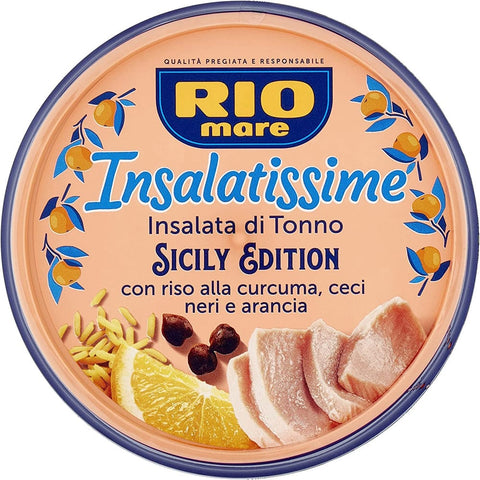 Rio Mare Pflegestifte & Lippenbalsam Rio Mare Salat Thunfischsalat mit Kurkuma Reis, schwarze Kichererbsen und Orange 220 g Pflegestifte & Lippenbalsam italienisch Original 8004030830325