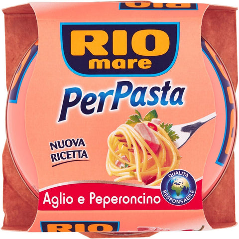 Rio Mare Per Pasta Aglio e peperoncino Thunfisch in Olivenöl 12x 160g Original italienisch