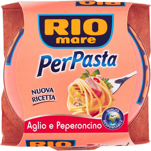 Rio mare Saucen & Marinaden 3x Rio Mare Per Pasta Aglio e peperoncino Thunfisch in Olivenöl 160g 8004030081024