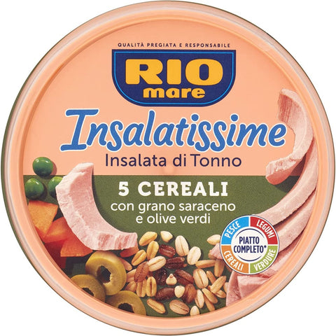 Rio mare Thunfisch Rio mare Insalatissime tonno e 5 cereali Thunfisch mit 5 Getreide 220 g 6x italienisch Original Müsli 8004030830165