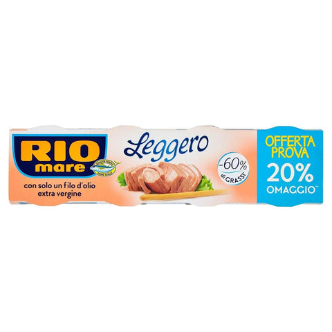 Rio Mare Thunfisch Rio Mare Leggero Tonno olio oliva 4x 60 g Thunfisch in Olivenöl Licht 60% Fett italienisch Original 8004030105096