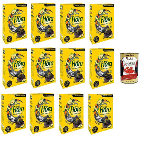 Riso Flora Nero Koch- & Backzutaten Riso Flora Nero Integrale Für kreative und leckere Rezepte 12x500gr Original italienisch inkl. Italian Gourmet Polpa 400g 8032804040014