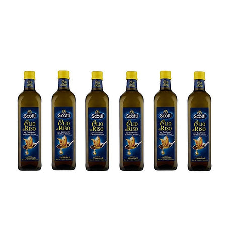 Scotti Olio di riso öl Reisöl für Gewürze flasche zartes Öl 6x750ml Original italienisch