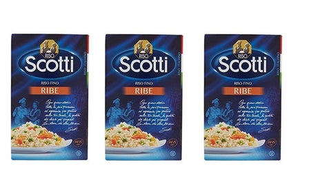 Riso Scotti Reis 3x Riso scotti Ribe Riso fino 1000 g Italienisch reis Parboiled 8001860070013