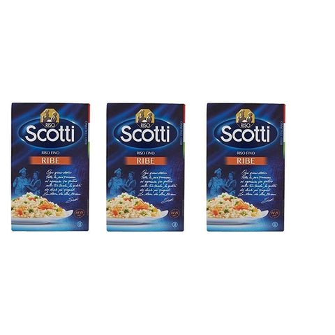 Riso Scotti Ribe Riso fino 1000 g Italienisch reis Parboiled 3x Original italienisch