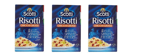 Riso Scotti Risotti Chicchi Grossi große Bohne reis Parboiled 3x 1 Kg italienisch Original